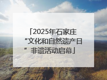 2025年石家庄“文化和自然遗产日”非遗活动启幕