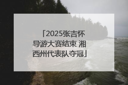 2025张吉怀导游大赛结束 湘西州代表队夺冠