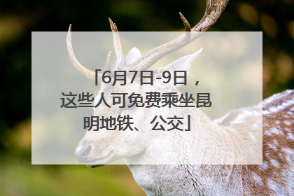 6月7日-9日，这些人可免费乘坐昆明地铁、公交