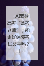 AI变身高考“监考老师”，能更好保障考试公平吗？