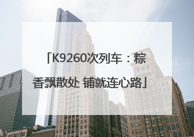 K9260次列车：粽香飘散处 铺就连心路