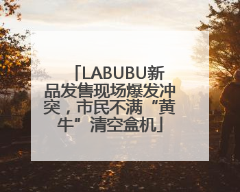 LABUBU新品发售现场爆发冲突，市民不满“黄牛”清空盒机